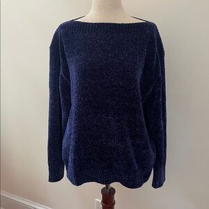 Tommy Bahama Deep Blue Crew Neck Knit Sweater Size Medium